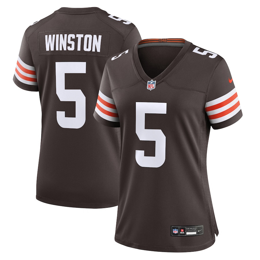 Jameis Winston 5 Cleveland Browns Women's Game Jersey - Brown JS5219 Saliibo