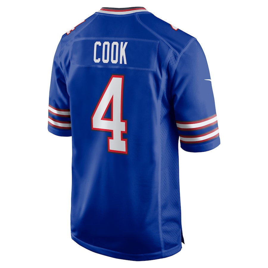 James Cook #4 Buffalo Bills Super Bowl LIX Jersey - Men's - Royal JS8955 Saliibo - Image 3