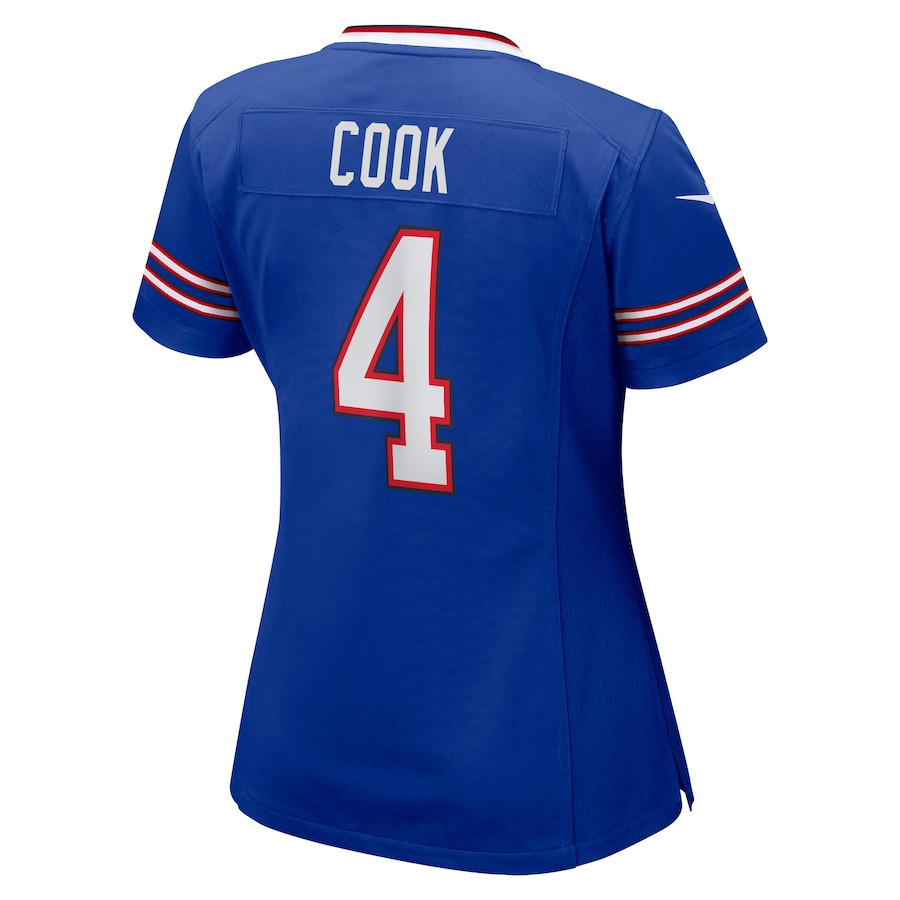 James Cook #4 Buffalo Bills Super Bowl LIX Women's Jersey - Royal JS9659 Saliibo - Image 3