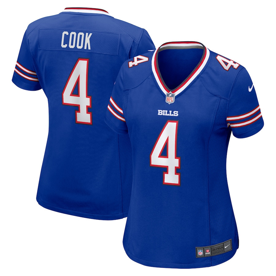 James Cook 4 Buffalo Bills Women Game Jersey - Royal JS8537 Saliibo