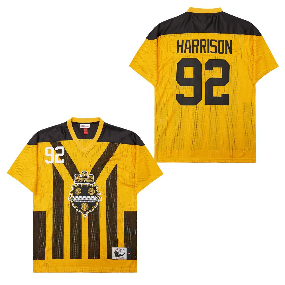 James Harrison 92 Pittsburgh Steelers Retro Throwback Legacy Men Jersey - Black/Yellow JS5927 Saliibo