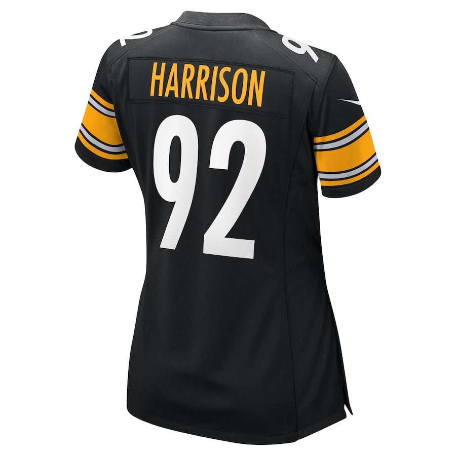 James Harrison 92 Pittsburgh Steelers Women Retired Game Jersey - Black JS9200 Saliibo - Image 3