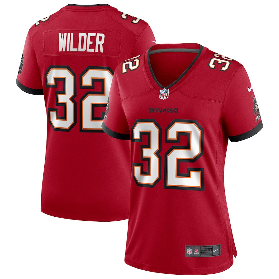 James Wilder 32 Tampa Bay Buccaneers Women Game Retired Jersey - Red JS6149 Saliibo