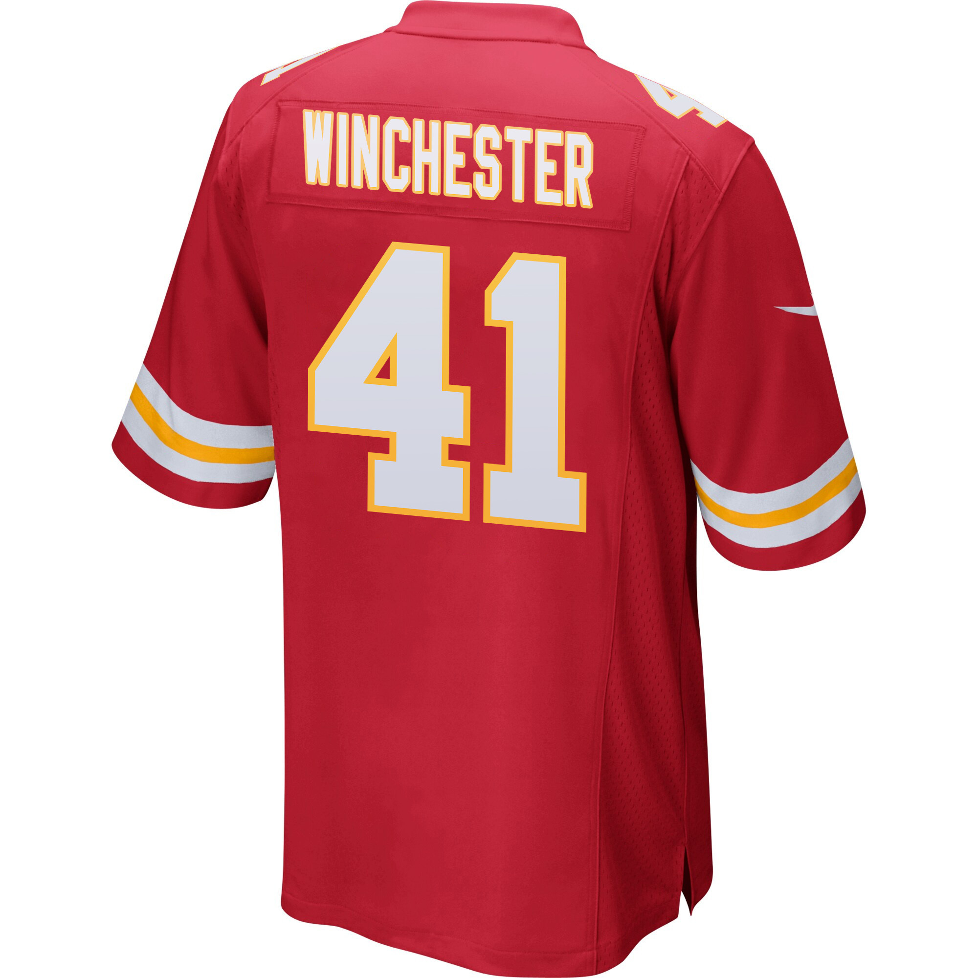 James Winchester 41 Kansas City Chiefs Super Bowl LVIII Champions 4X Game Men Jersey - Red JS7738 Saliibo - Image 3