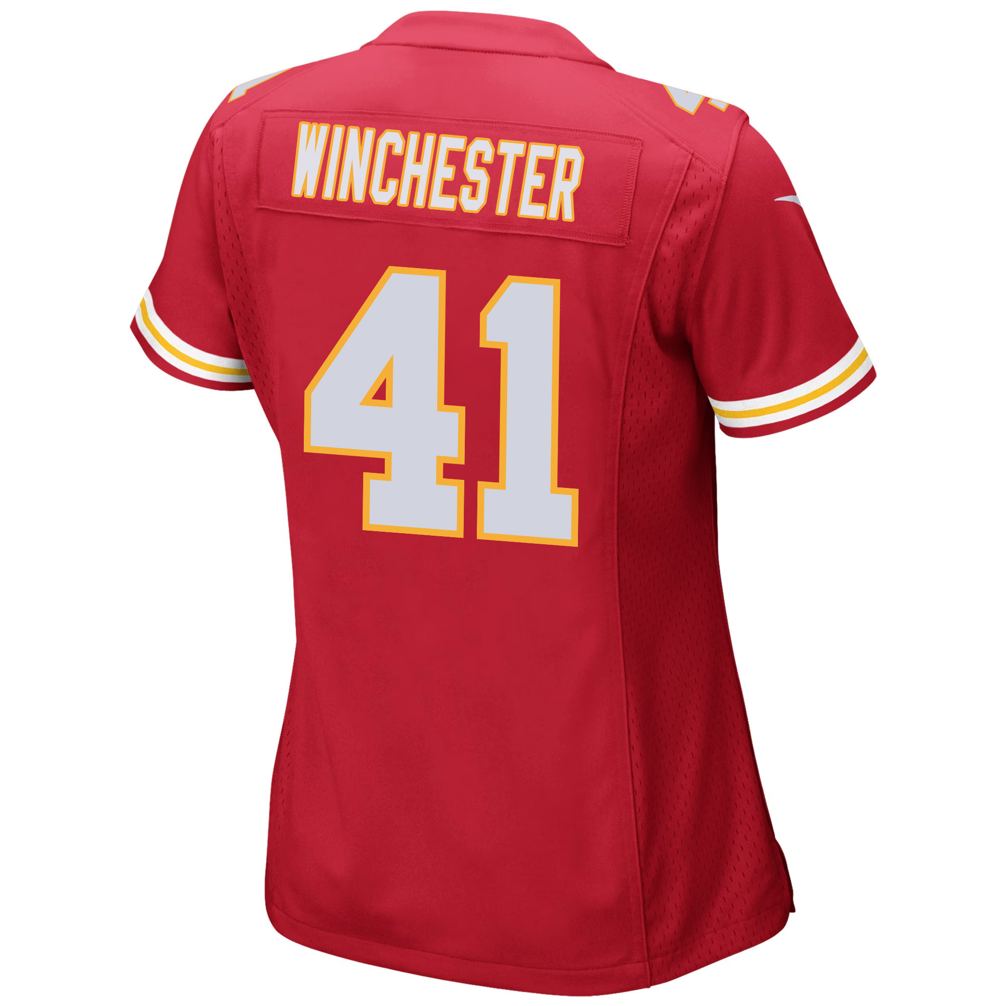 James Winchester 41 Kansas City Chiefs Super Bowl LVIII Patch Game Women Jersey - Red JS6278 Saliibo - Image 3
