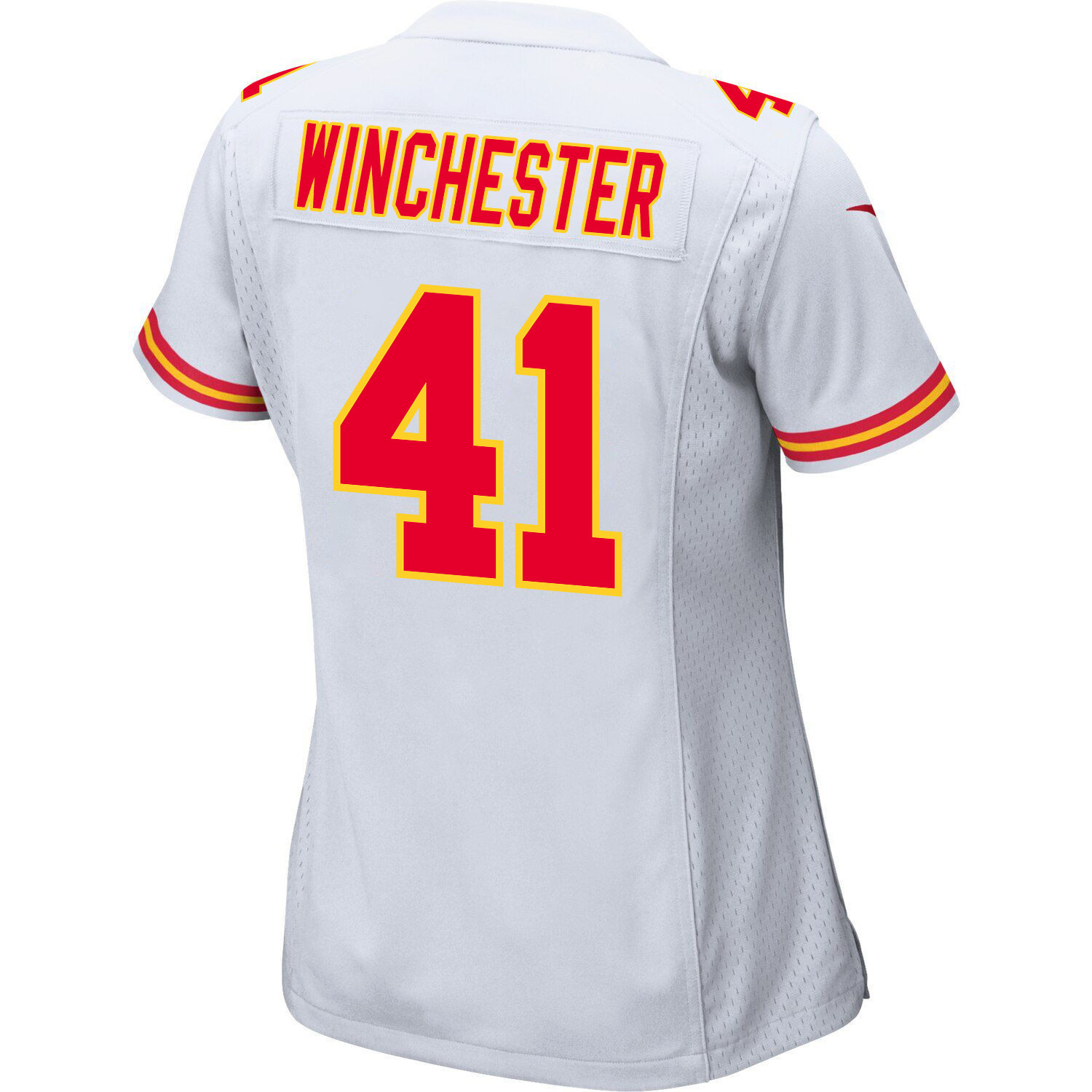 James Winchester 41 Kansas City Chiefs Super Bowl LVIII Patch Game Women Jersey - White JS8074 Saliibo - Image 3