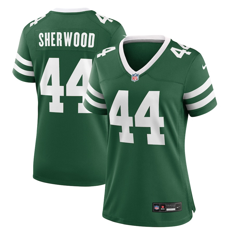 Jamien Sherwood 44 New York Jets Women's Team Game Jersey - Legacy Green JS1904 Saliibo