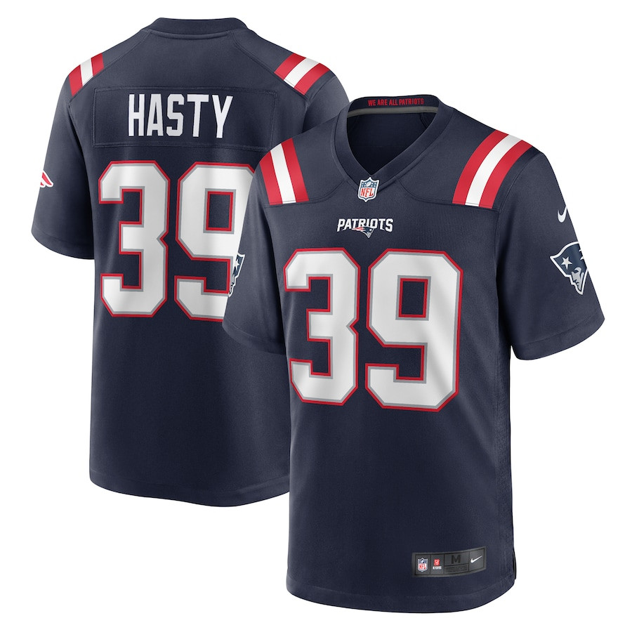 Jamycal Hasty 39 New England Patriots Game Men Jersey - Navy JS6928 Saliibo