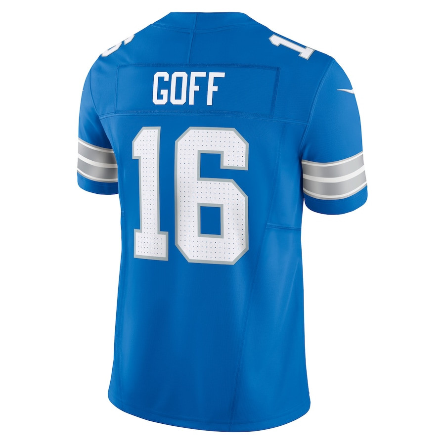 Jared Goff 16 Detroit Lions Vapor F.U.S.E. Limited Jersey - Blue, Men JS7474 Saliibo - Image 3
