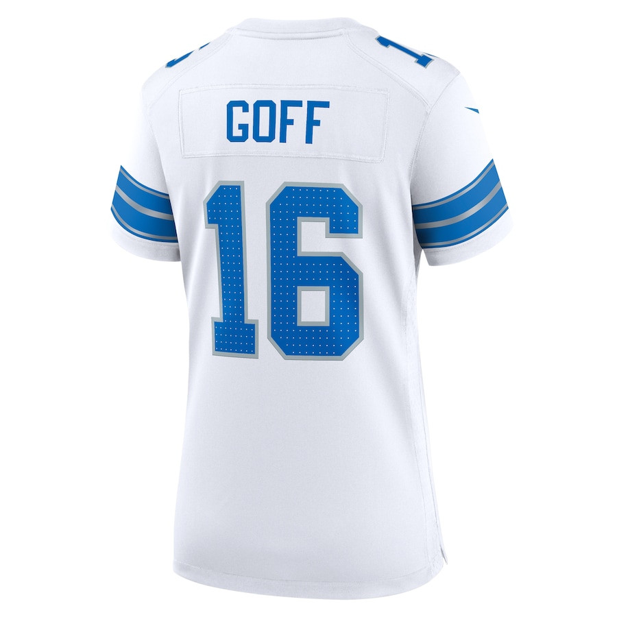 Jared Goff 16 Detroit Lions Women Game Jersey - White JS9533 Saliibo - Image 3
