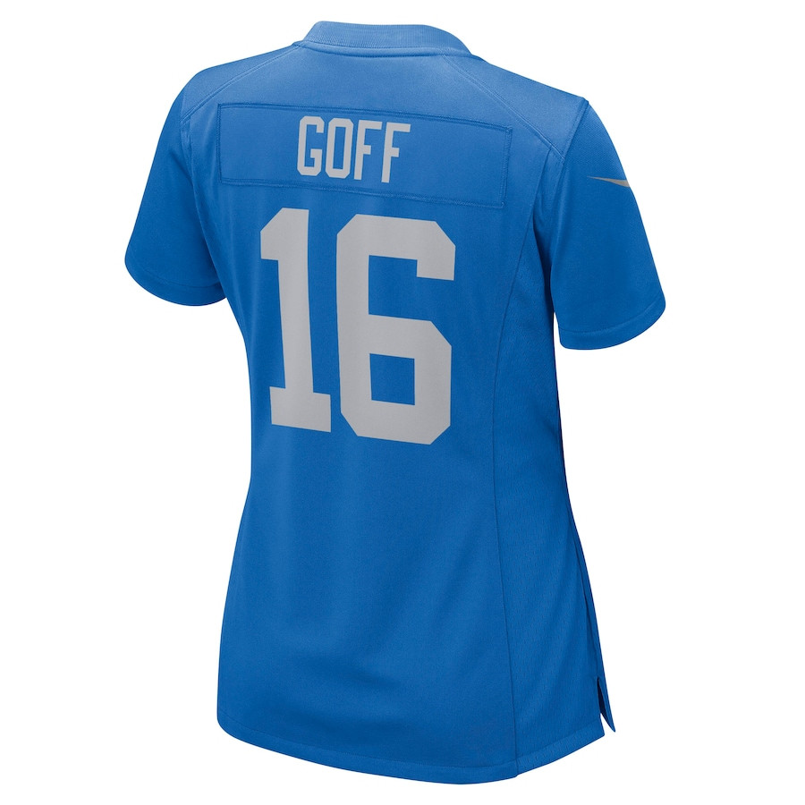 Jared Goff 16 Detroit Lions Women's Game Player Jersey - Blue JS6920 Saliibo - Image 3