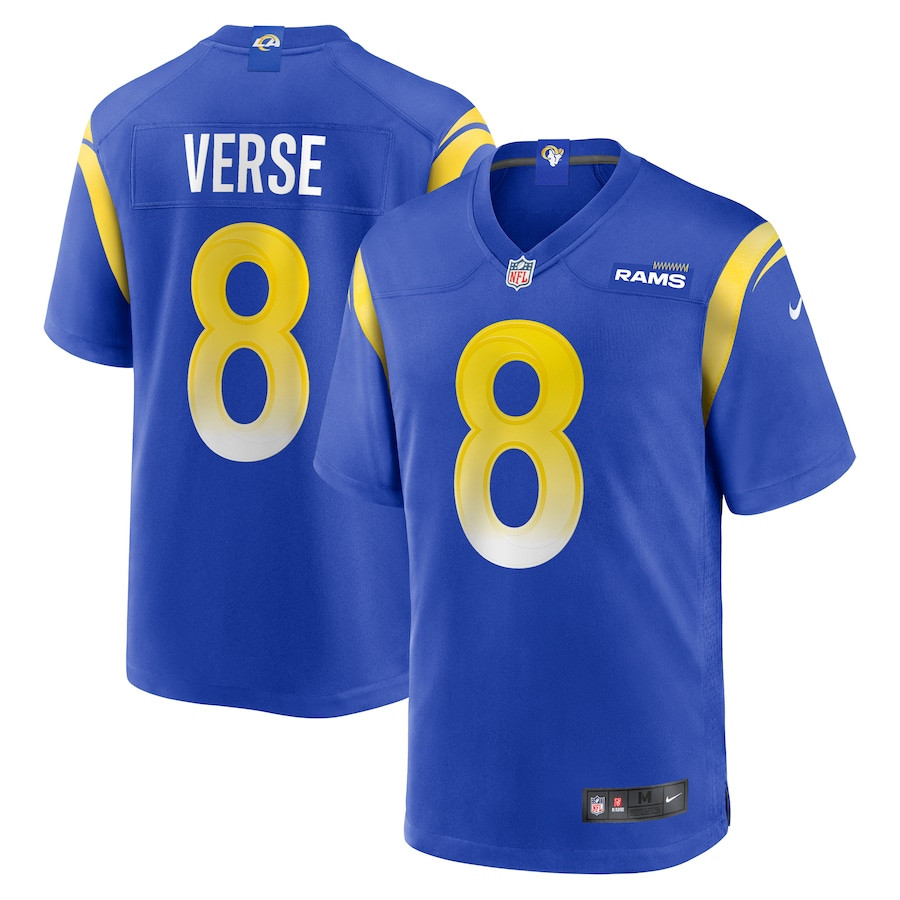 Jared Verse 8 Los Angeles Rams Game Men Jersey - Royal JS6956 Saliibo