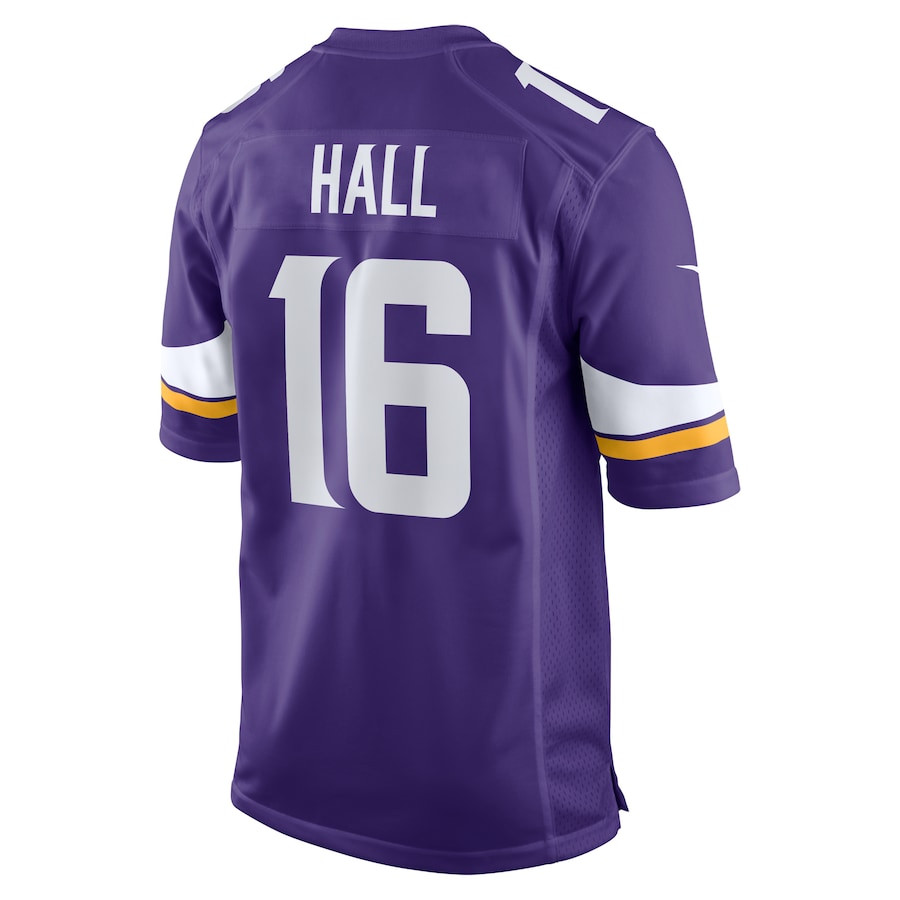 Jaren Hall 16 Minnesota Vikings Game Men Jersey - Purple JS7217 Saliibo - Image 3