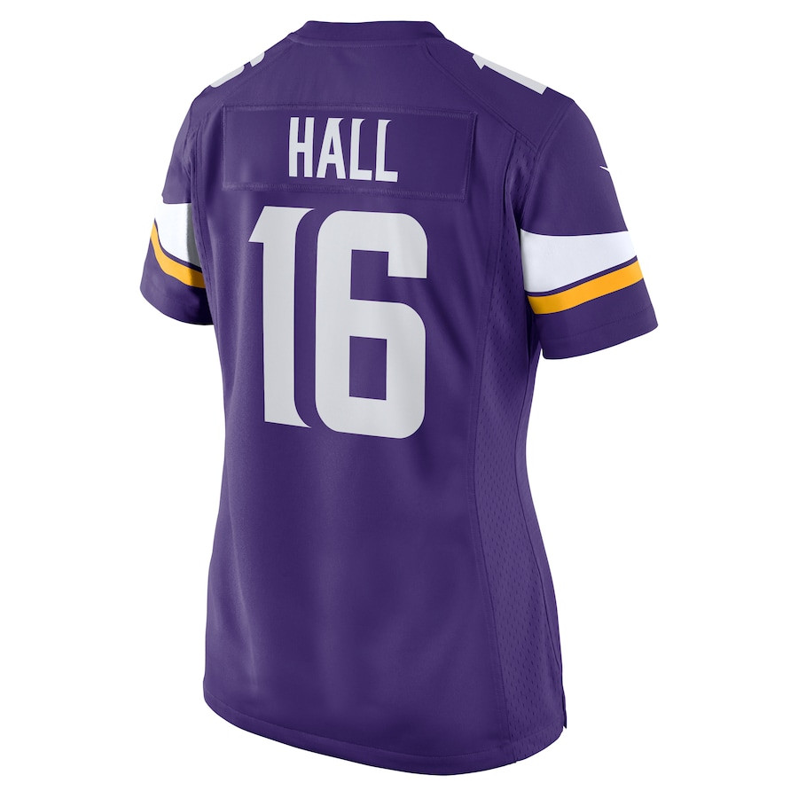 Jaren Hall 16 Minnesota Vikings Game Women Jersey - Purple JS5428 Saliibo - Image 3
