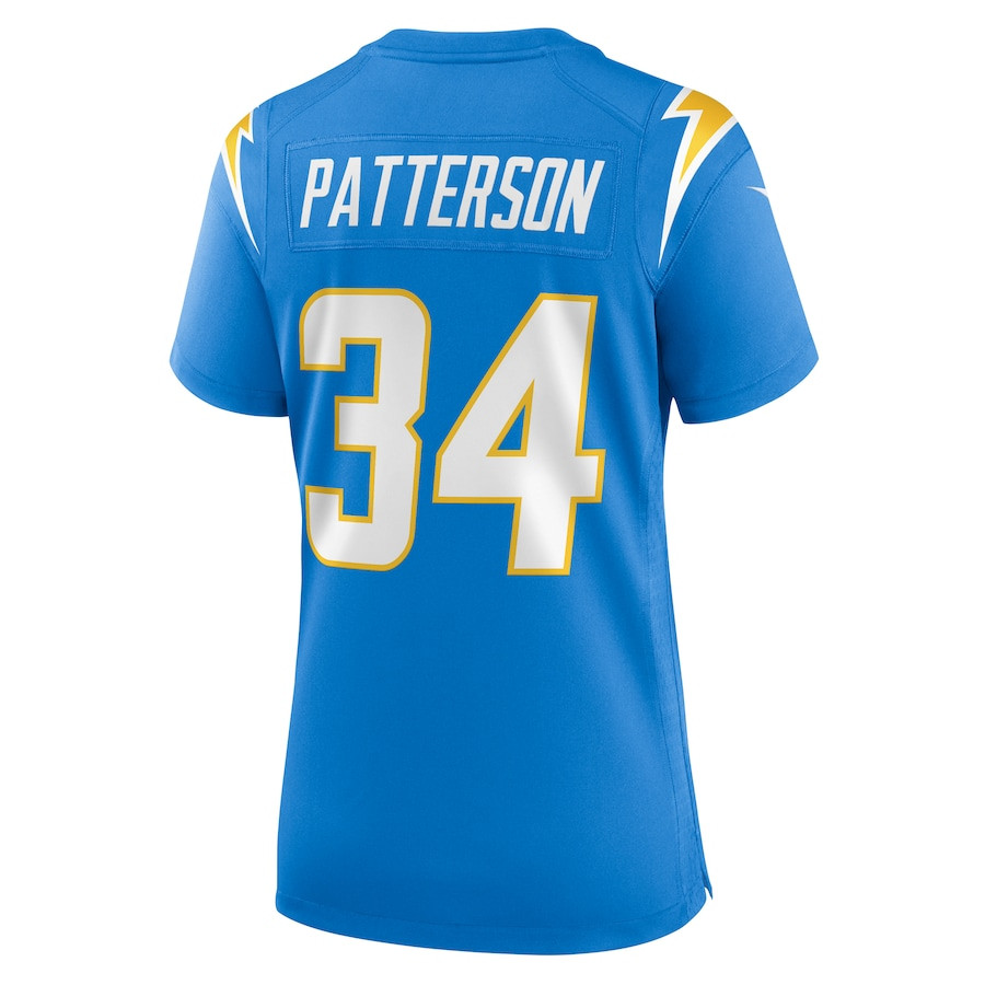 Jaret Patterson 34 Los Angeles Chargers Women's Game Jersey - Powder Blue JS7835 Saliibo - Image 3