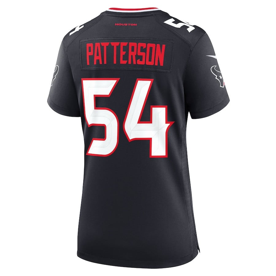 Jarrett Patterson 54 Houston Texans Women's Team Game Jersey - Navy JS5353 Saliibo - Image 3