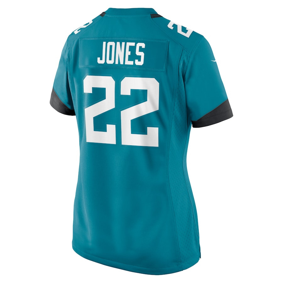 Jarrian Jones 22 Jacksonville Jaguars Women's Game Jersey - Teal JS6390 Saliibo - Image 3