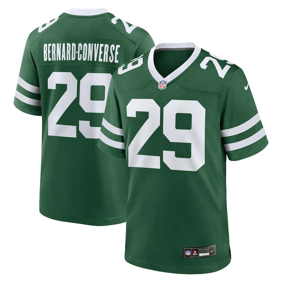 Jarrick Bernard-Converse 29 New York Jets Team Game Men Jersey - Legacy Green JS1437 Saliibo