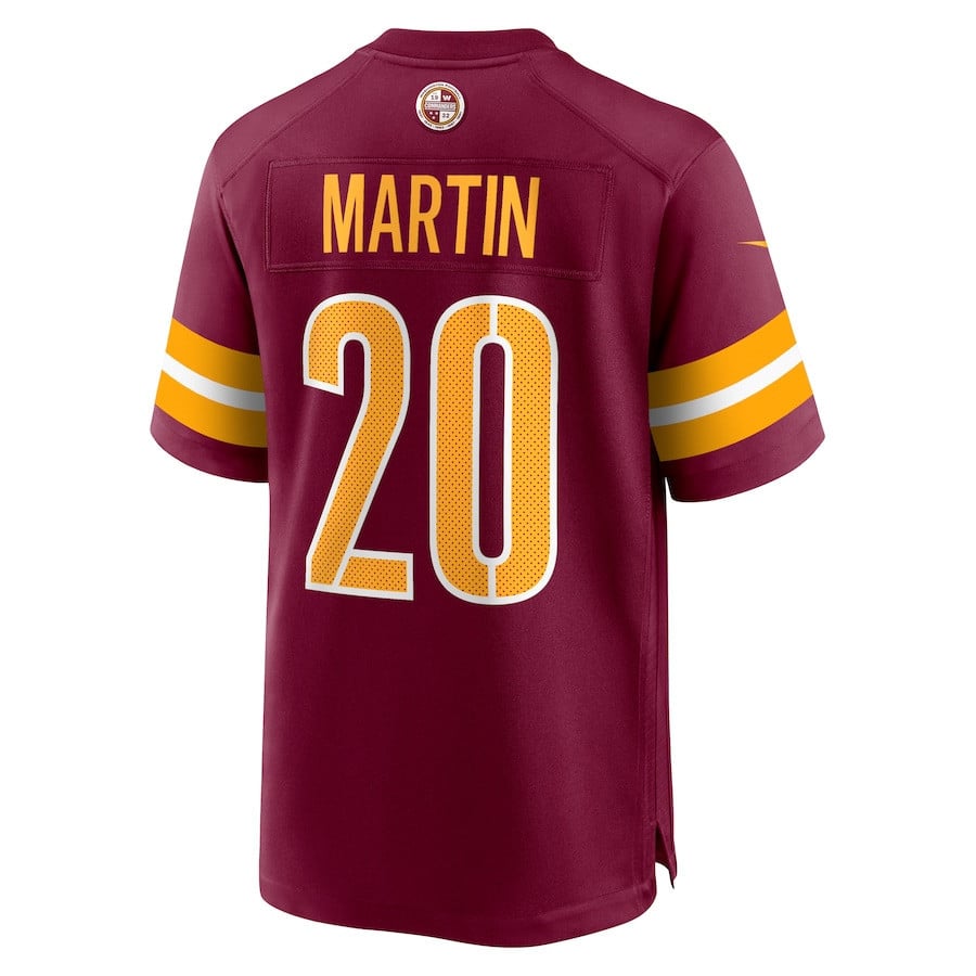 Jartavius Martin #20 Washington Commanders Super Bowl LIX Youth Jersey - Burgundy JS6222 Saliibo - Image 3