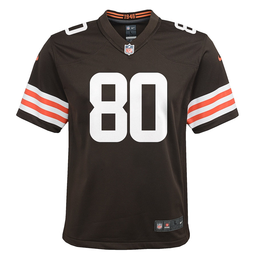 Jarvis Landry 80 Cleveland Browns YOUTH Game Jersey - Brown JS1489 Saliibo - Image 2