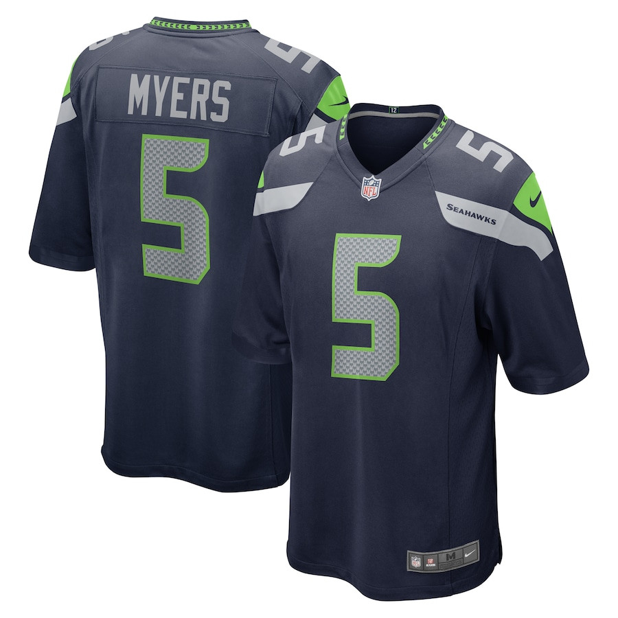 Jason Myers 5 Seattle Seahawks Men Game Jersey - College Navy JS1606 Saliibo