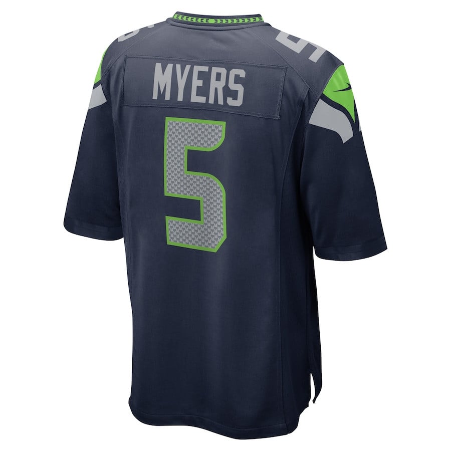 Jason Myers 5 Seattle Seahawks Men Game Jersey - College Navy JS1606 Saliibo - Image 3