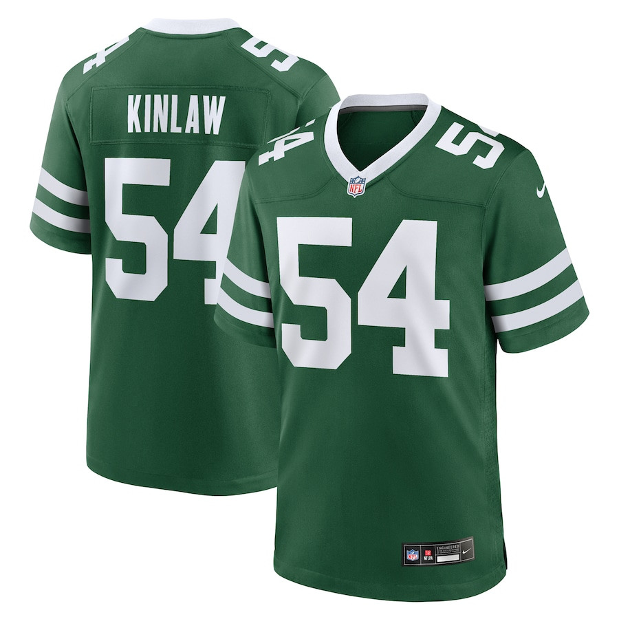 Javon Kinlaw 54 New York Jets Team Game Men Jersey - Legacy Green JS5220 Saliibo