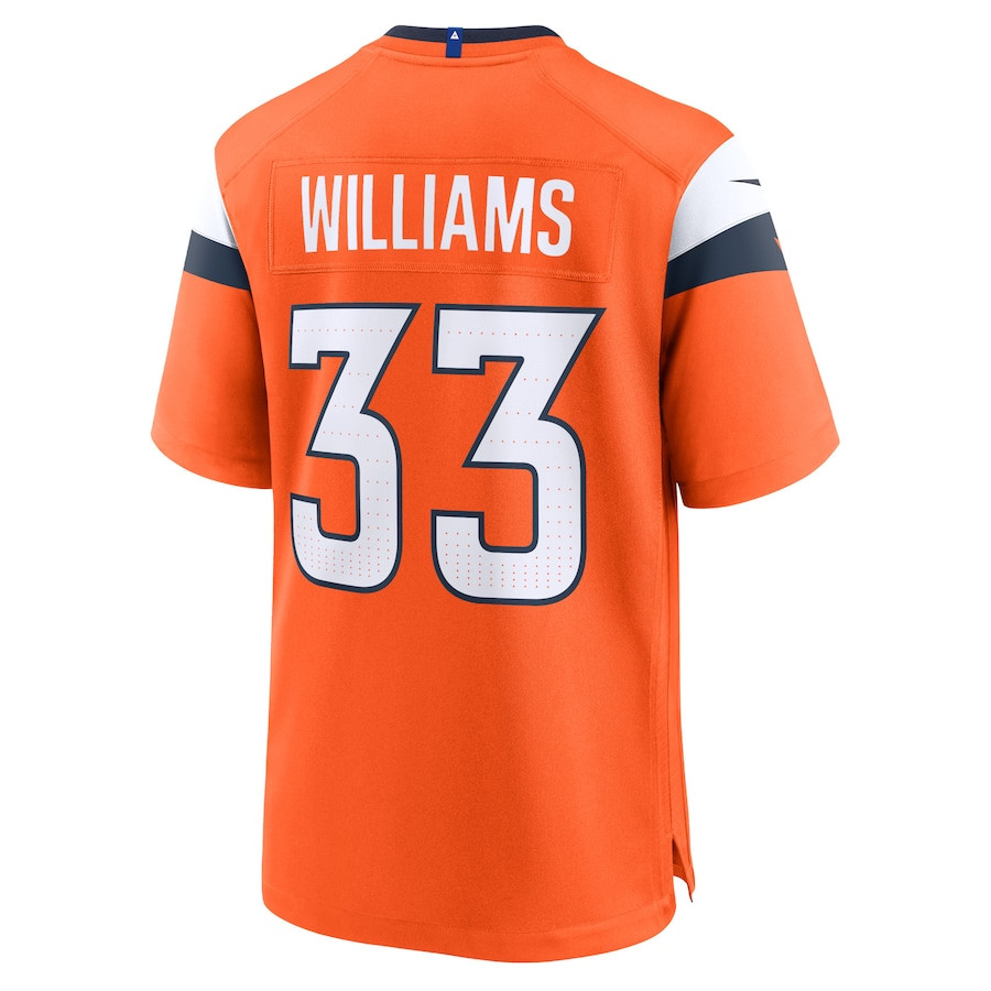 Javonte Williams 33 Denver Broncos Game Men Jersey - Orange JS1687 Saliibo - Image 3