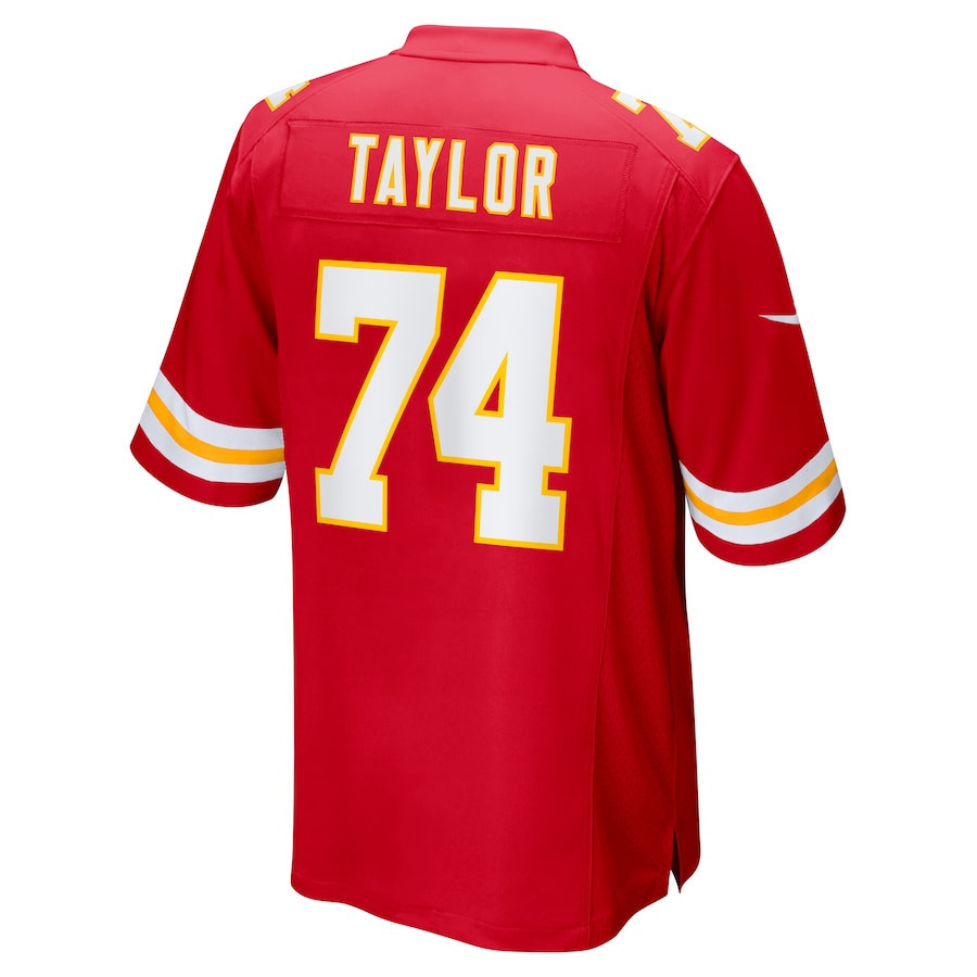 Jawaan Taylor #74 Kansas City Chiefs Super Bowl LIX Jersey - Men's - Red JS5629 Saliibo - Image 3