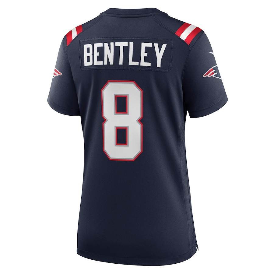 Ja'Whaun Bentley 8 New England Patriots Women Game Jersey - Navy JS9081 Saliibo - Image 3