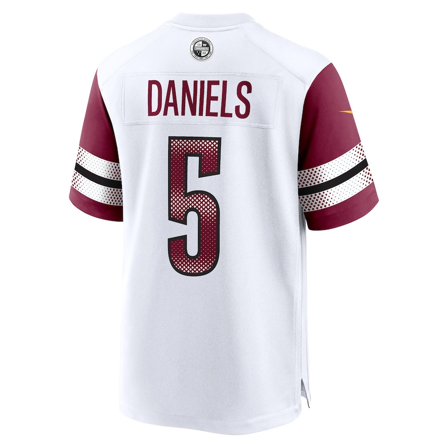 Jayden Daniels 5 Washington Commanders Player Game Men Jersey - White JS1986 Saliibo - Image 3