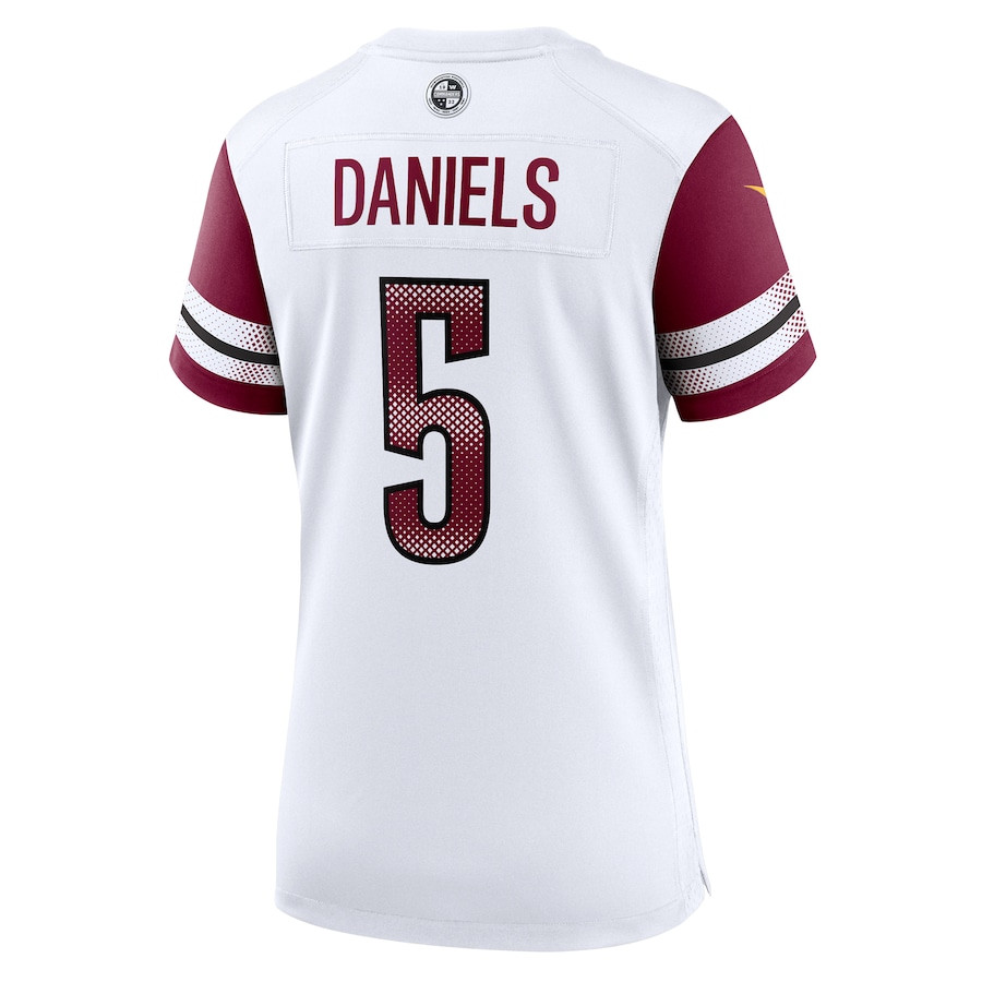Jayden Daniels 5 Washington Commanders Women's Game Jersey - White JS7191 Saliibo - Image 3