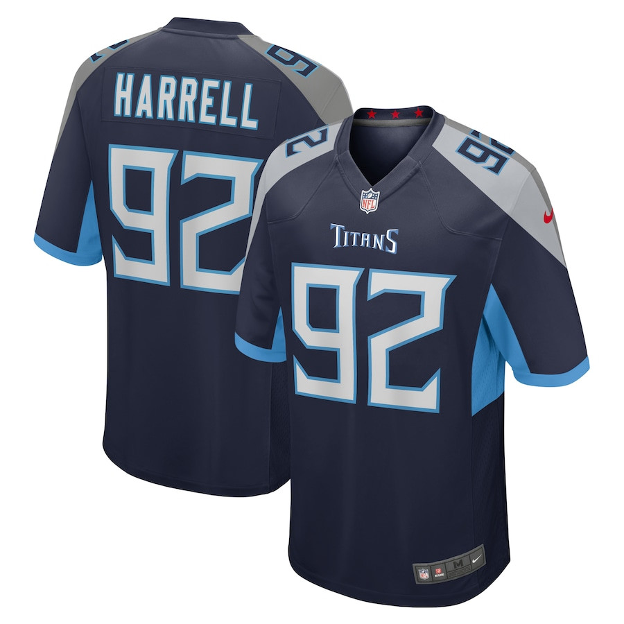 Jaylen Harrell 92 Tennessee Titans Game Men Jersey - Navy JS1277 Saliibo