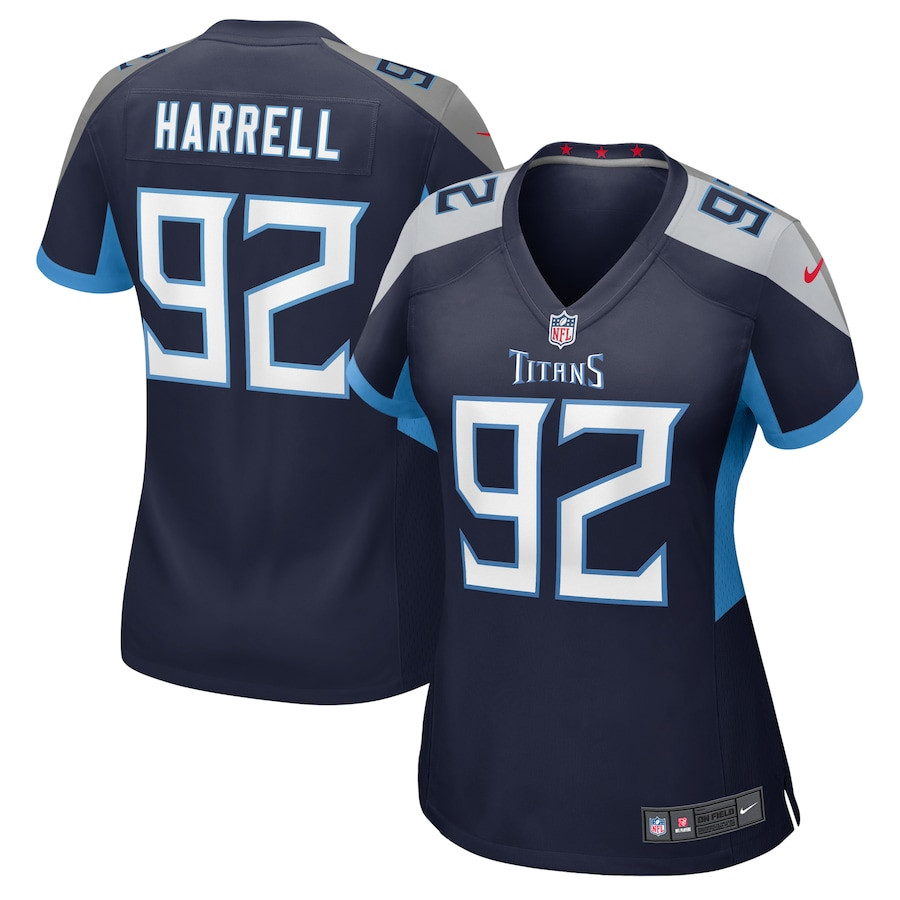 Jaylen Harrell 92 Tennessee Titans Women's Game Jersey - Navy JS8439 Saliibo