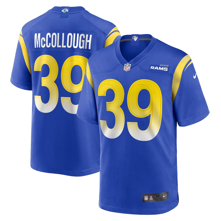 Jaylen McCollough 39 Los Angeles Rams Game Men Jersey - Royal JS2390 Saliibo