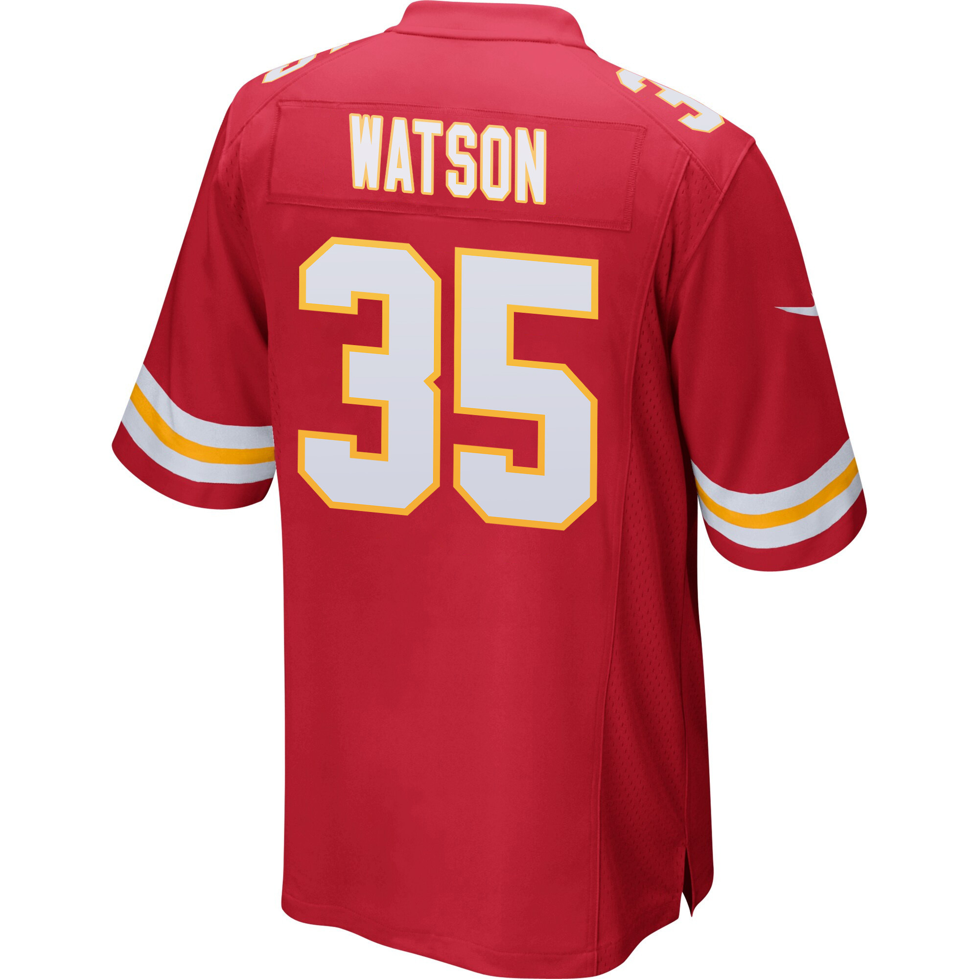 Jaylen Watson 35 Kansas City Chiefs Super Bowl LVIII Champions 4X Game Men Jersey - Red JS6911 Saliibo - Image 3