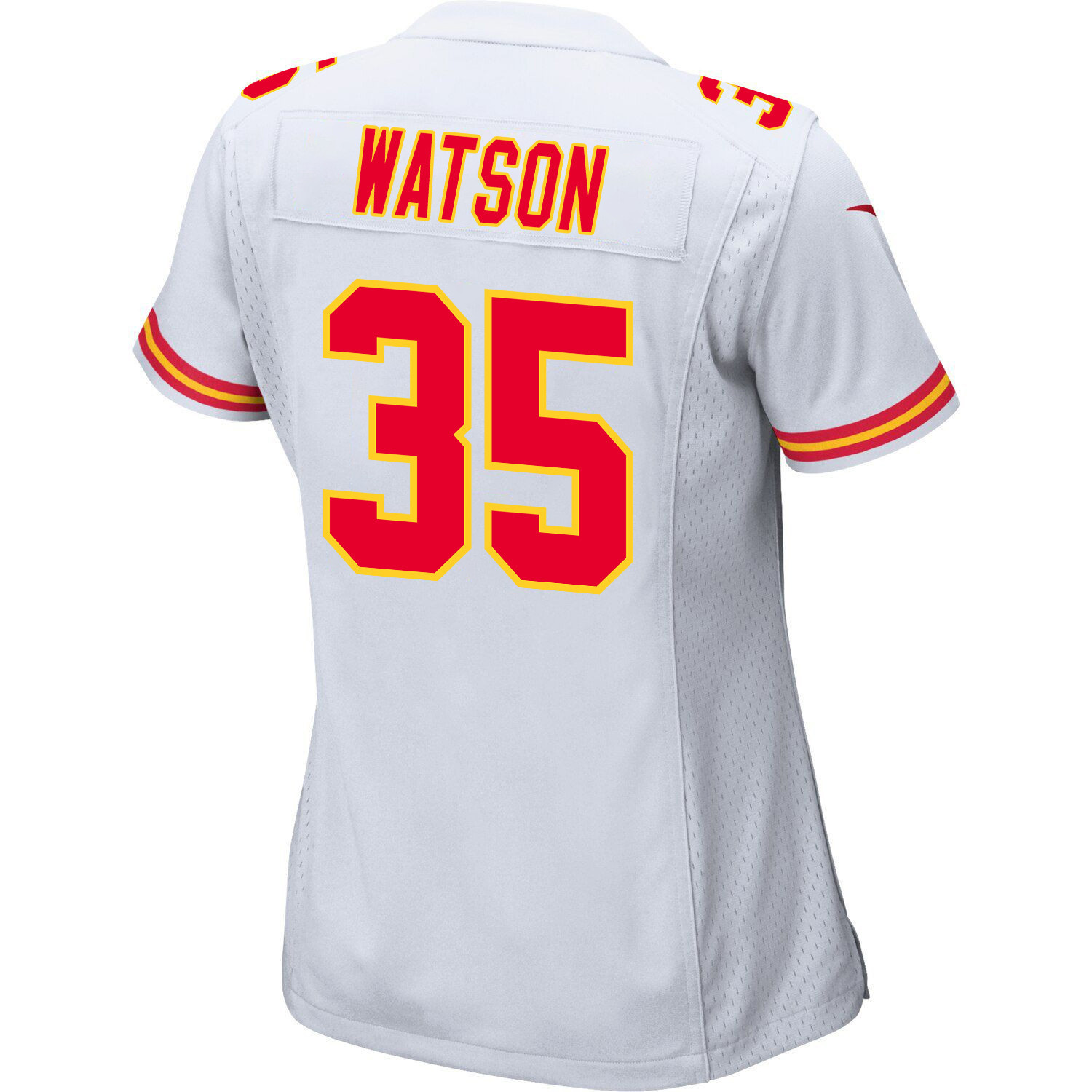 Jaylen Watson 35 Kansas City Chiefs Super Bowl LVIII Champions 4X Game Women Jersey - White JS2998 Saliibo - Image 3