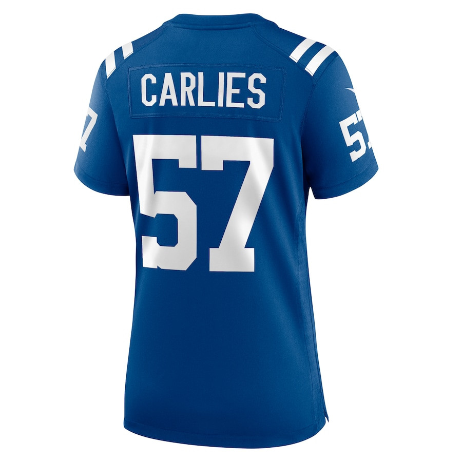 Jaylon Carlies 57 Indianapolis Colts Women's Game Jersey - Royal JS8776 Saliibo - Image 3
