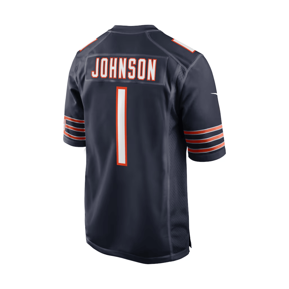 Jaylon Johnson 1 Chicago Bears 2025 Pro Bowl Patch Game Men Jersey - Navy JS1493 Saliibo - Image 3