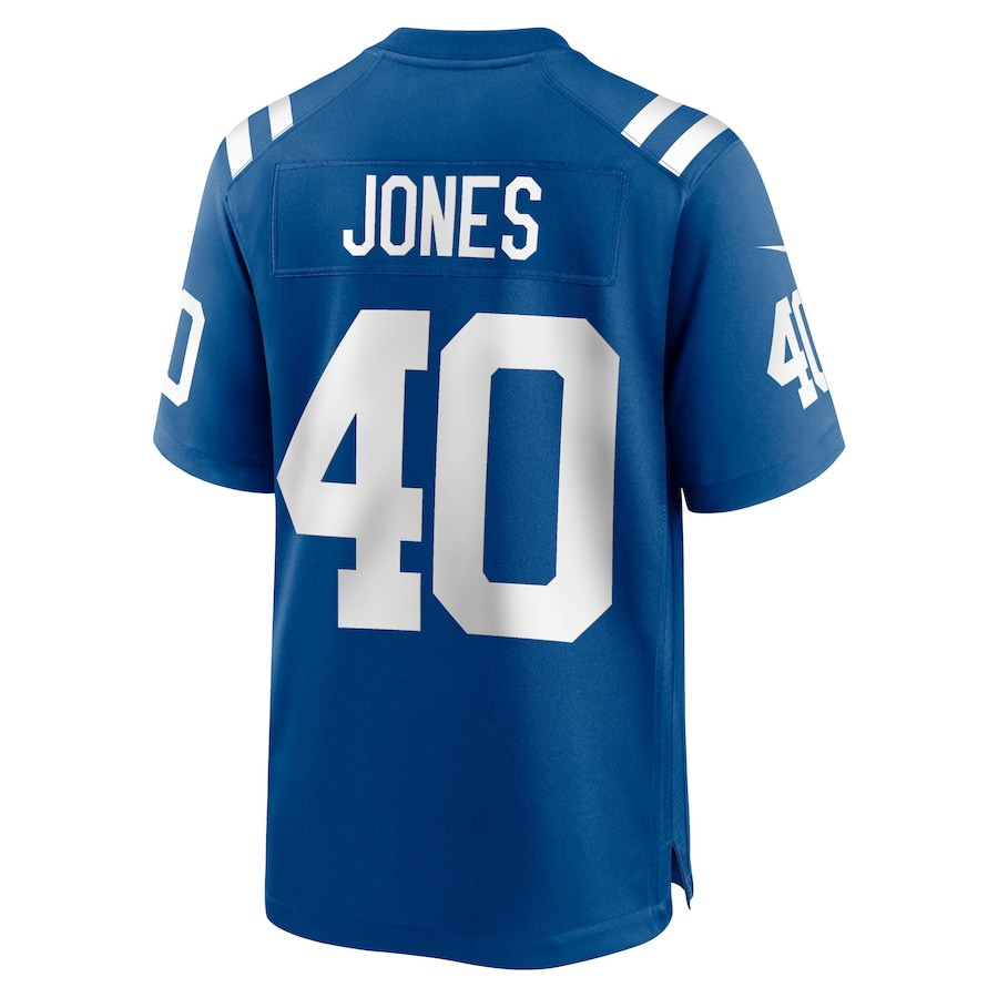 Jaylon Jones 40 Indianapolis Colts Game Men Jersey - Royal JS6720 Saliibo - Image 3