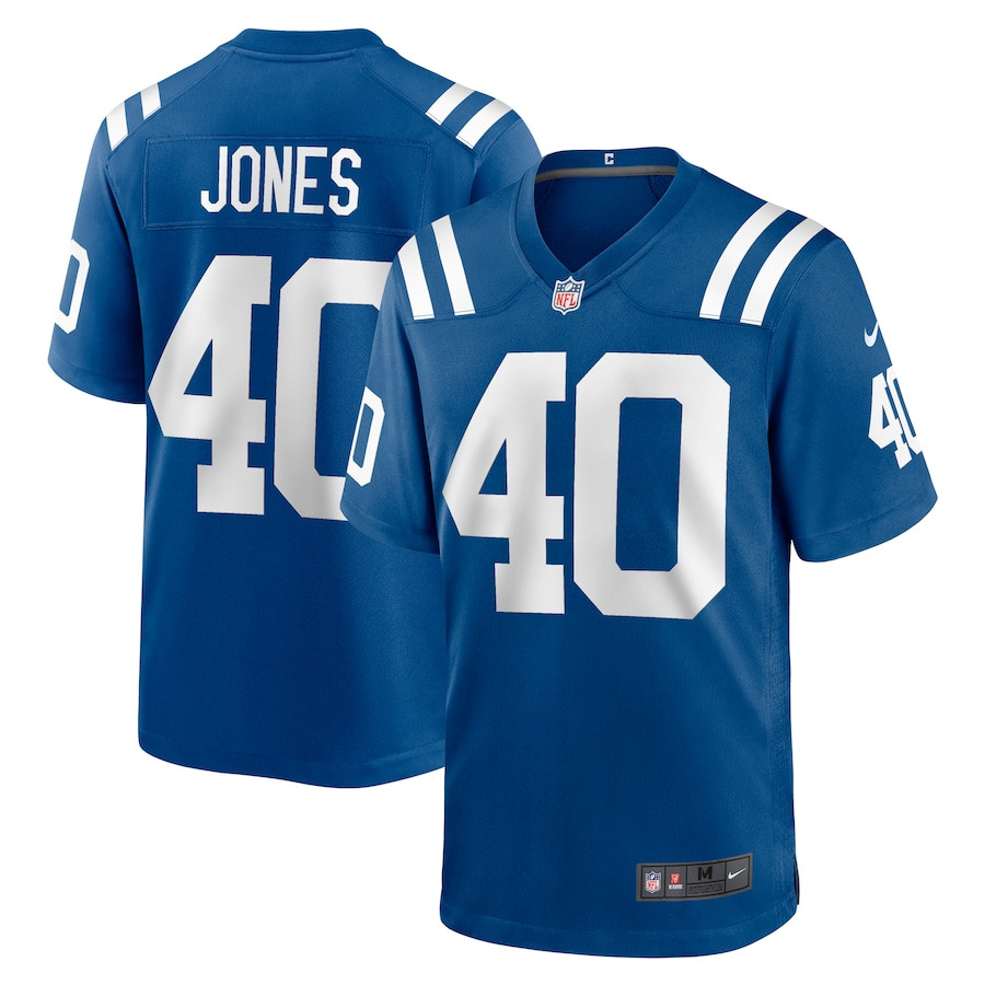 Jaylon Jones 40 Indianapolis Colts Game Men Jersey - Royal JS6720 Saliibo