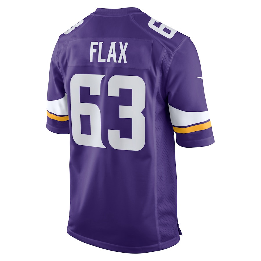 Jeremy Flax 63 Minnesota Vikings Game Men Jersey - Purple JS5402 Saliibo - Image 3