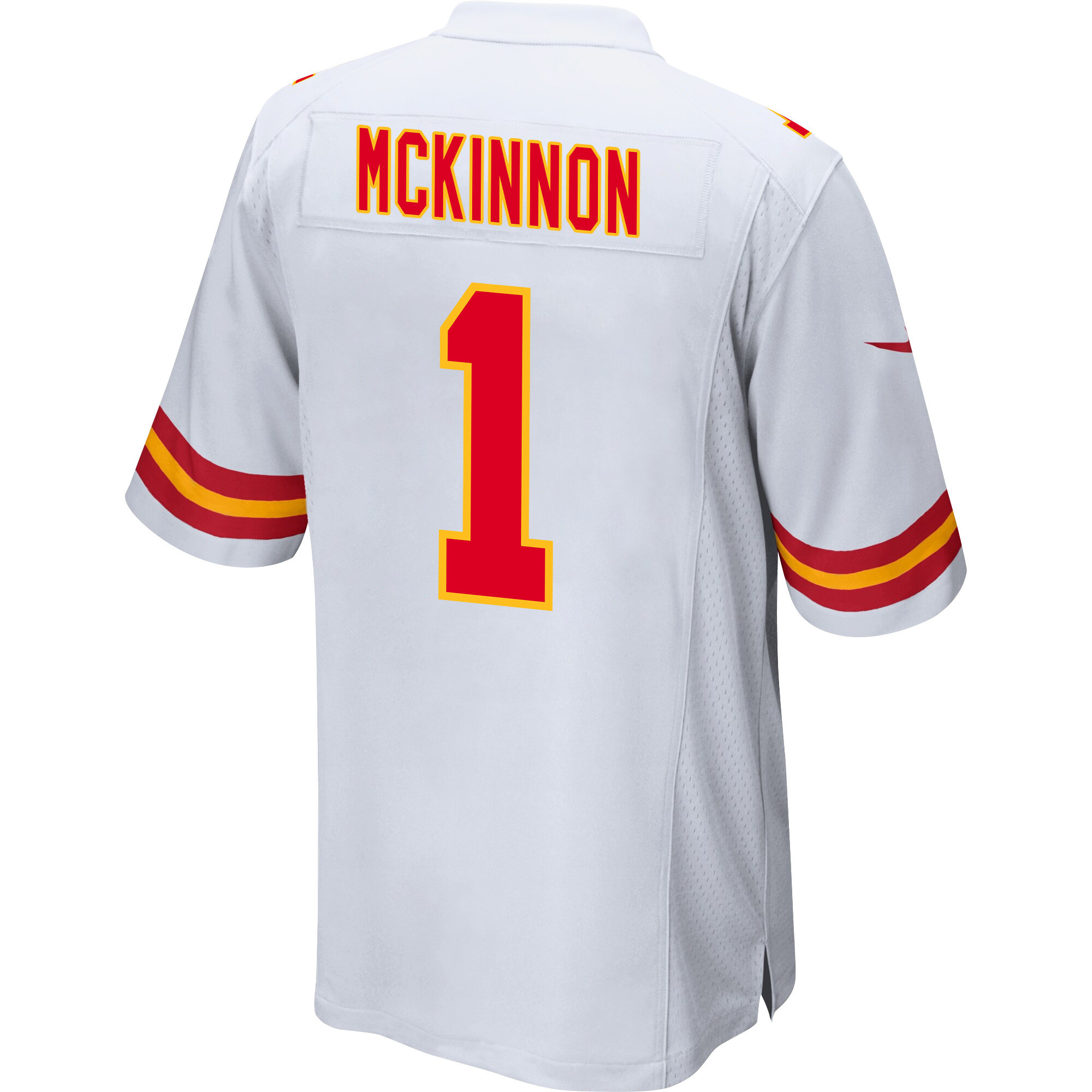 Jerick McKinnon 1 Kansas City Chiefs Super Bowl LVIII Champions 4X Game Men Jersey - White JS6123 Saliibo - Image 3