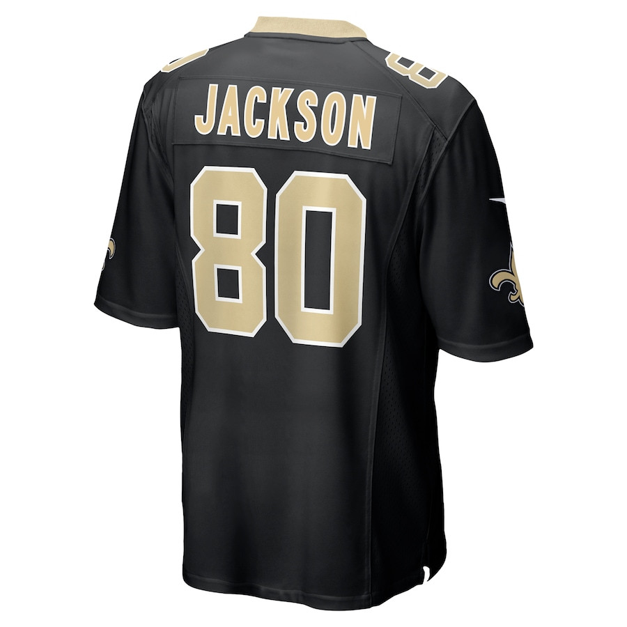 Jermaine Jackson 80 New Orleans Saints Game Men Jersey - Black JS8997 Saliibo - Image 3