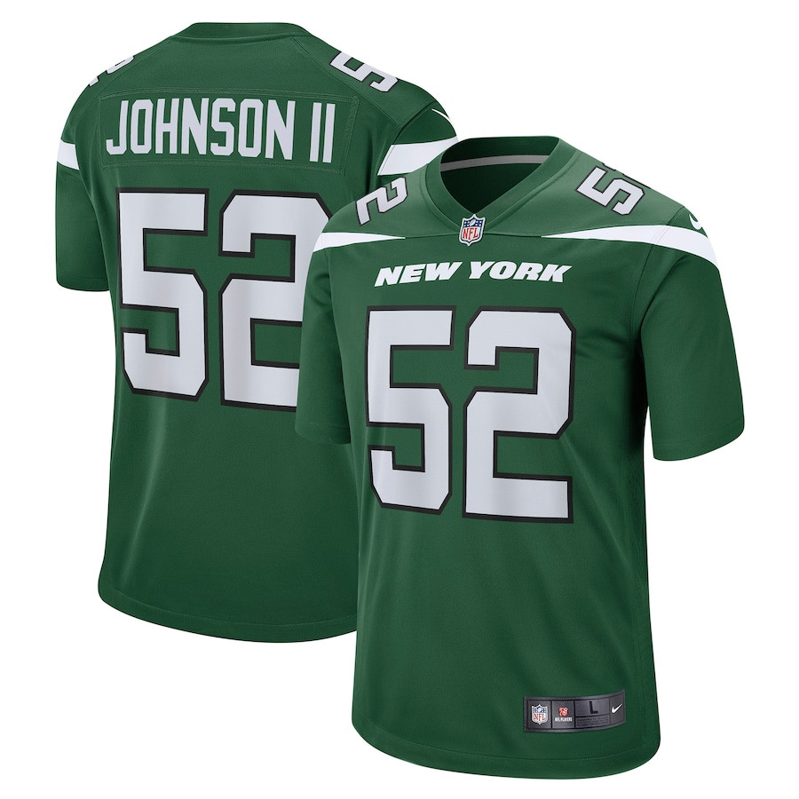 Jermaine Johnson II 52 New York Jets Men Game Jersey - Green JS5348 Saliibo