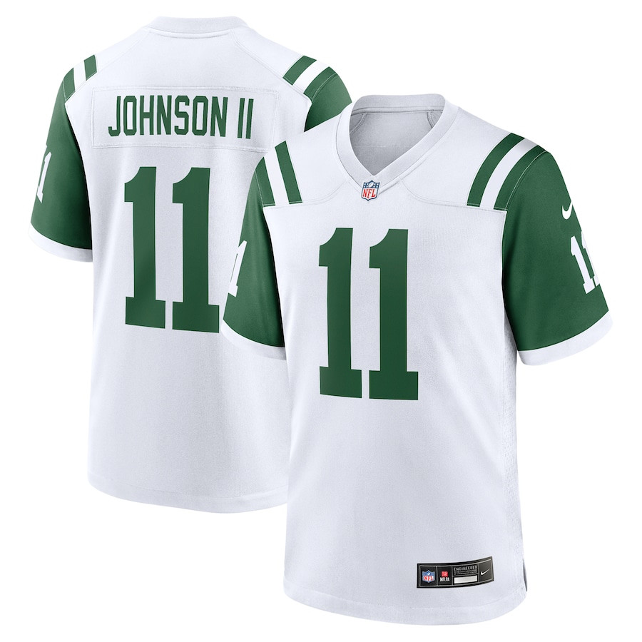 Jermaine Johnson II New York Jets Classic Alternate Game Men Jersey - White JS8317 Saliibo