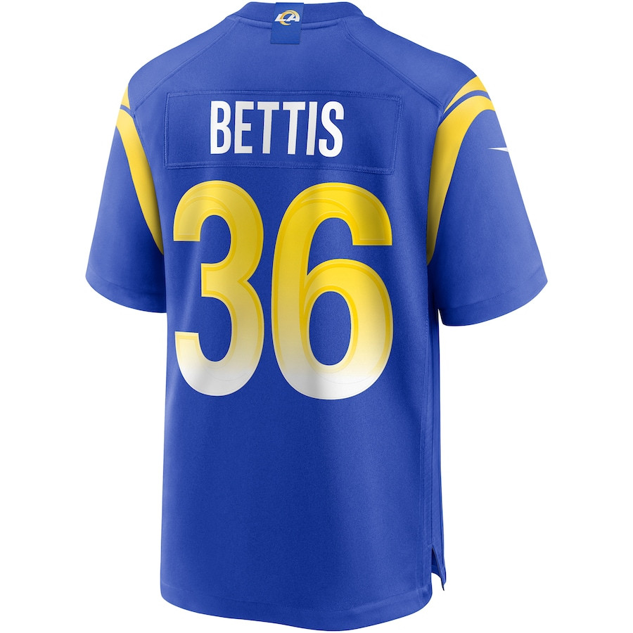 Jerome Bettis 36 Los Angeles Rams Men Game Retired Jersey - Royal JS1508 Saliibo - Image 3