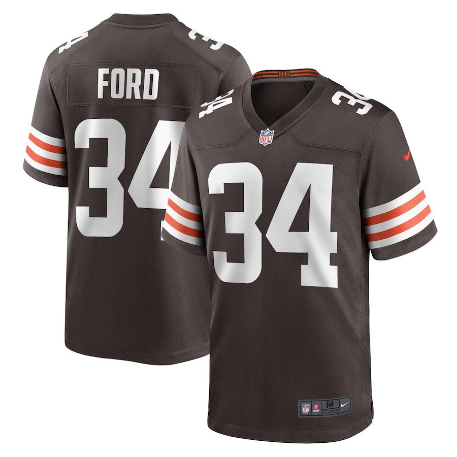 Jerome Ford 34 Cleveland Browns Game Men Jersey - Brown JS5288 Saliibo