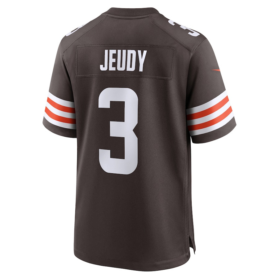 Jerry Jeudy 3 Cleveland Browns Game Men Jersey - Brown JS5578 Saliibo - Image 3