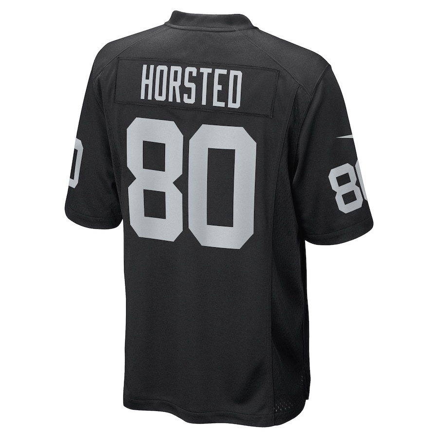 Jesper Horsted 80 Las Vegas Raiders Team Game Men Jersey - Black JS4561 Saliibo - Image 3